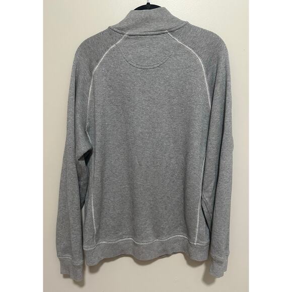 LL Bean 1/4 Zip Pullover Sweater Sweatshirt Mens Medium Regular Gray Traditional - Picture 5 of 6
